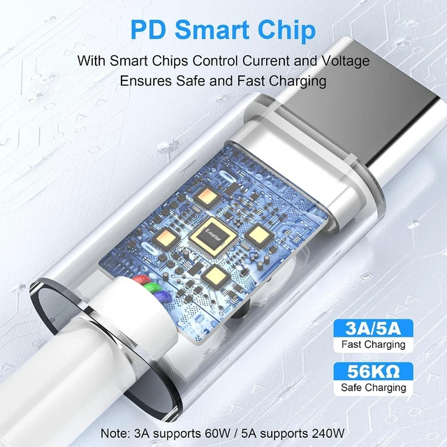 Alt view image 2 of 7 - USB C to USB C Charging Cable for Apple iPhone 17/16/15 Charger Fast 6ft Long USBC to USB-C Power Cord for iPhone 17/16 Pro/Pro Max/Air, MacBook Air 13 inch/IPad Pro/Air/10th/4/5 Type C 2Pack 6 ft 60W