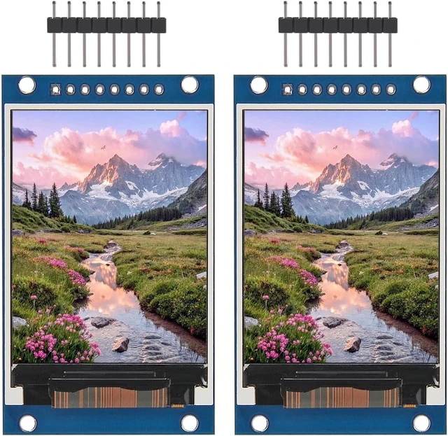Main image of 2PCS 2.0 inch TFT Display OLED LCD Drive IC ST7789V 240RGBx320 Dot-Matrix Interface Compatible with Arduino, Raspberry Pi, ESP32, STM32