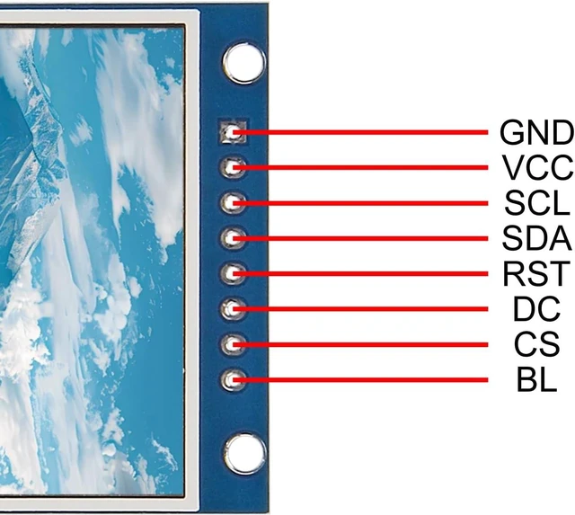 Alt view image 6 of 6 - 1PCS 2.0inch SPI LCD Module, 240x320 IPS TFT Display, ST7789V RGB Color LCD Module with 3.3V/5V for Raspberry Pi, Arduino, STM32 and ESP32 DIY Electronics Projects