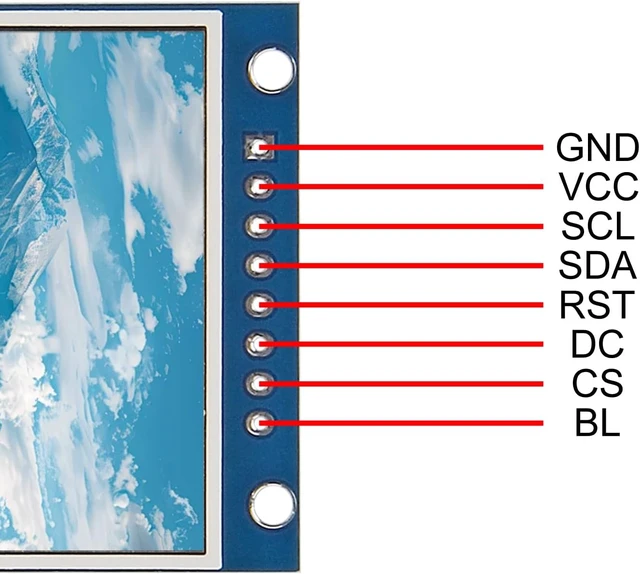 Alt view image 6 of 7 - 5PCS 2.0inch SPI LCD Module, 240x320 IPS TFT Display, ST7789V RGB Color LCD Module with 3.3V/5V for Raspberry Pi, Arduino, STM32 and ESP32 DIY Electronics Projects