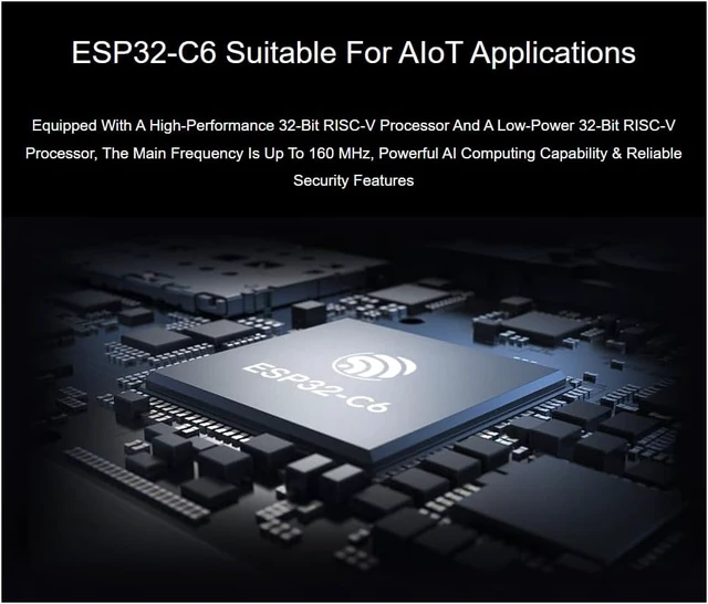 Alt view image 2 of 7 - ESP32-C6 1.47inch Capacitive Touch Display Development Board, IPS Screen
172×320 Pixels,262K Color LCD,Supports Wi-Fi 6 and Bluetooth 5 (LE), for Human-machine Interface and LVGL GUI Development