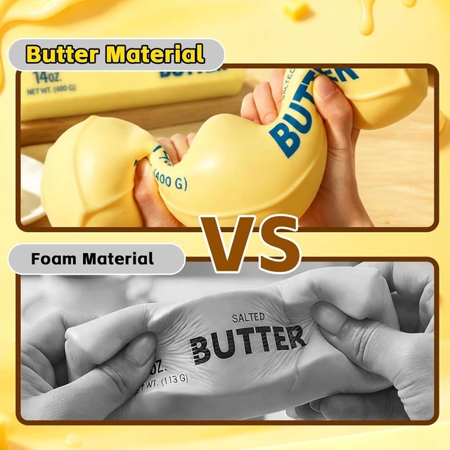 Alt view image 2 of 6 - 10in Giant Butter Squishy Shaving Cream Filled, Jumbo Big Butters Squeeze
14oz Squeeze Stress Stick Not Foam Large Butter Ball Stress Relief Slow Rising Fun for Anxiety Relief Party Favors