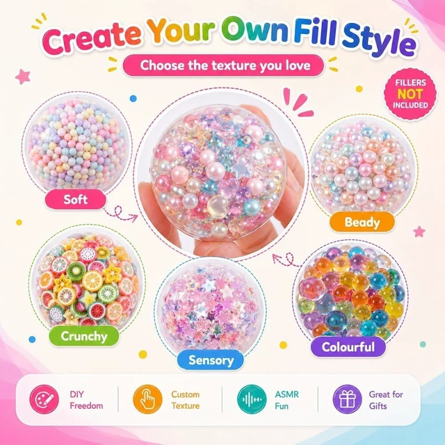 Alt view image 4 of 7 - 25PCS Squishy Making Kit DIY Squishy Maker Skin