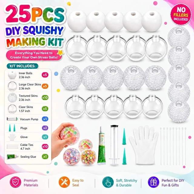 Alt view image 2 of 7 - 25PCS Squishy Making Kit DIY Squishy Maker Skin