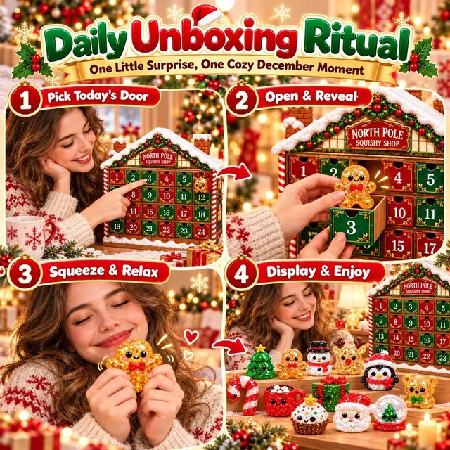 Alt view image 3 of 7 - Squishy Advent Calendar 2026, Christmas 24 Days Squishies Countdown Adults
24 Days of Surprises Squishy Box with 24 Mini Item 24 Pack Xmas Stress Balls Slow Return, Party Favors Stocking Stuffers
