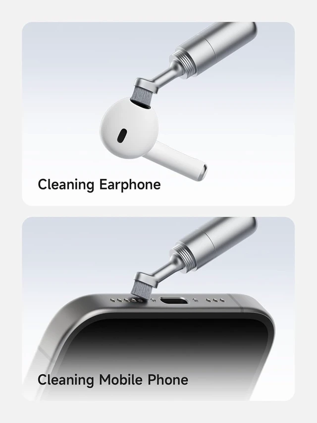 Alt view image 4 of 7 - Hagibis SIM Card Ejector Tray Removal Tool with Cleaning Brush, 2 in 1 EDC Portable Keychain Eject Pins Reset Needle Opener Cleaning Pen for iPhone Airpods Pro (CP02)