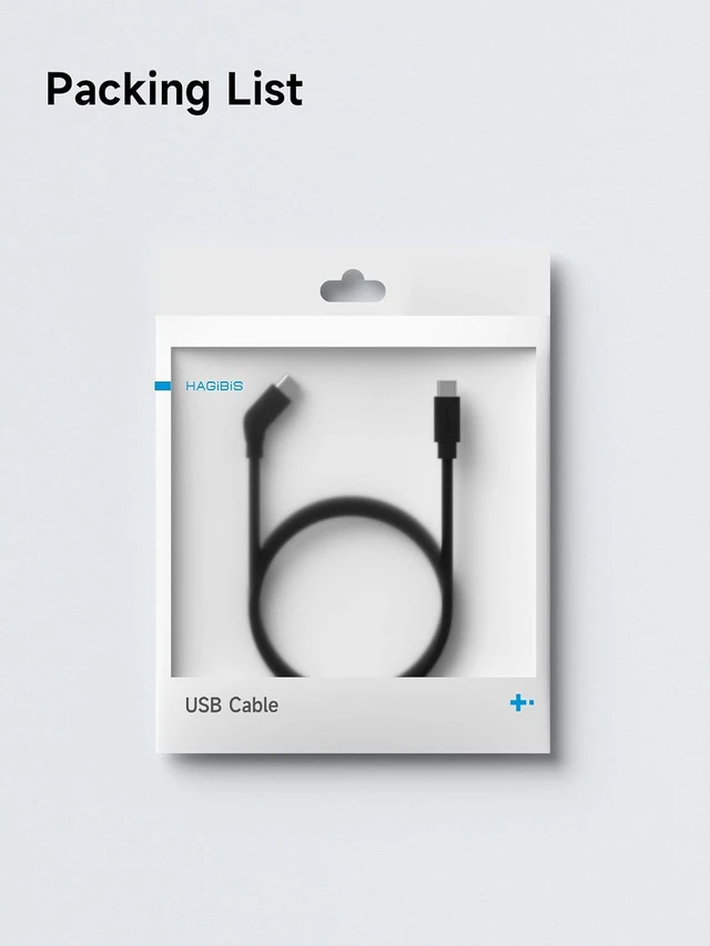 Alt view image 7 of 7 - Hagibis AR Smart Glasses Cable USB-C Charging Data & Power Supply Cable 10Gbps 4K60Hz 240W Wedge Joint Ultra-Slim Flexible Cable for XREAL One/Air RayNeo Air VITURE (3.3ft)
