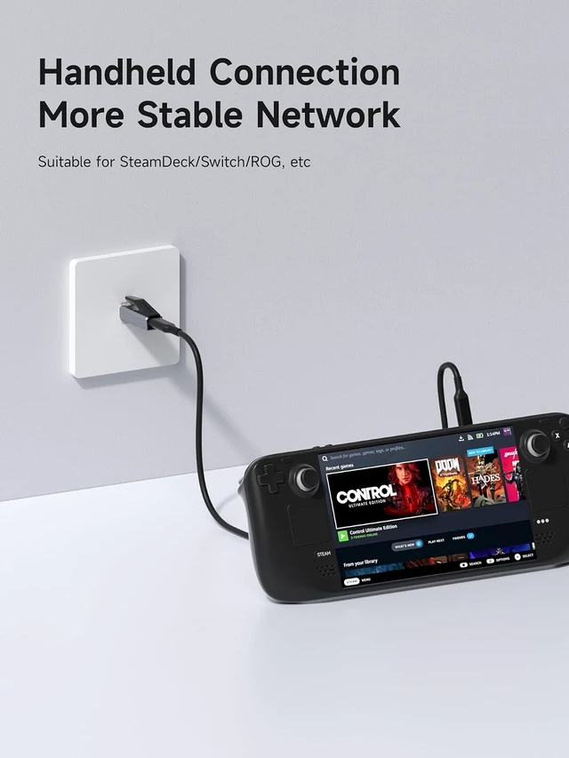 Alt view image 5 of 7 - Hagibis USB C to Ethernet Adapter, USB C Female to 2.5 Gigabit RJ45 Male
Portable 2.5 Gigabit RJ45 to Type-C Network LAN Hub, Compatible for MacBook Pro/Air, iPhone 18/17/16 Pro Max, iPad Pro, XPS