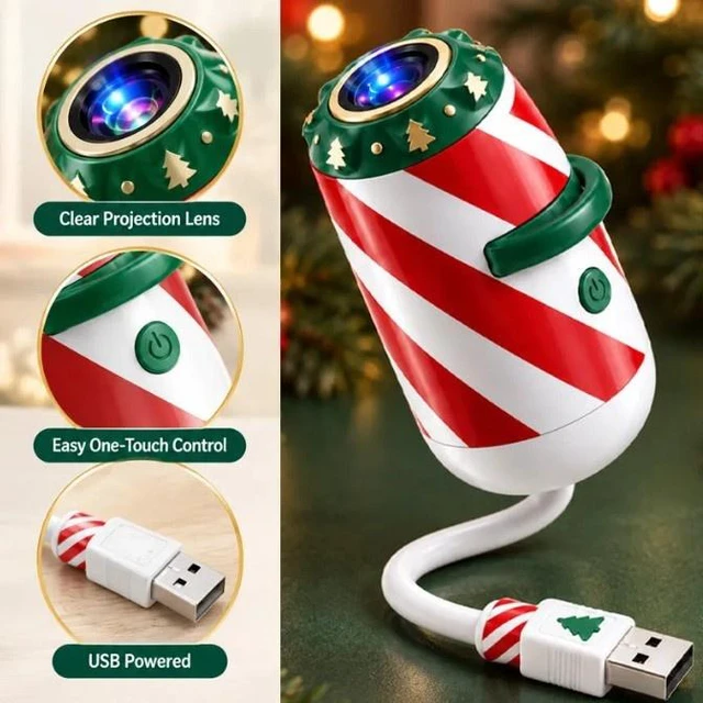 Alt view image 6 of 6 - Merry Ride Christmas Car Projector, Jingle Ride Car Projector Light 6 Pack
6 pack festive car door projector lights, jingle ride patterns create holiday atmosphere, easy plug and play installation