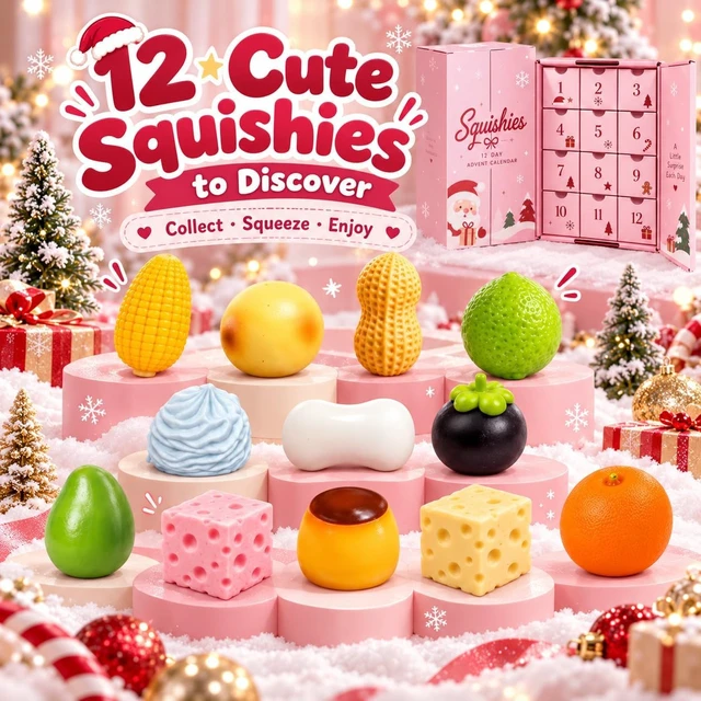Alt view image 2 of 7 - 12 Days Crunchy Squishy Advent Calendar 2026 Christmas Mystery Box Asmr
12PCS Crunchy Squishy Pack Stress Balls Slow Return Christmas Relief Favor Gifts for Adult