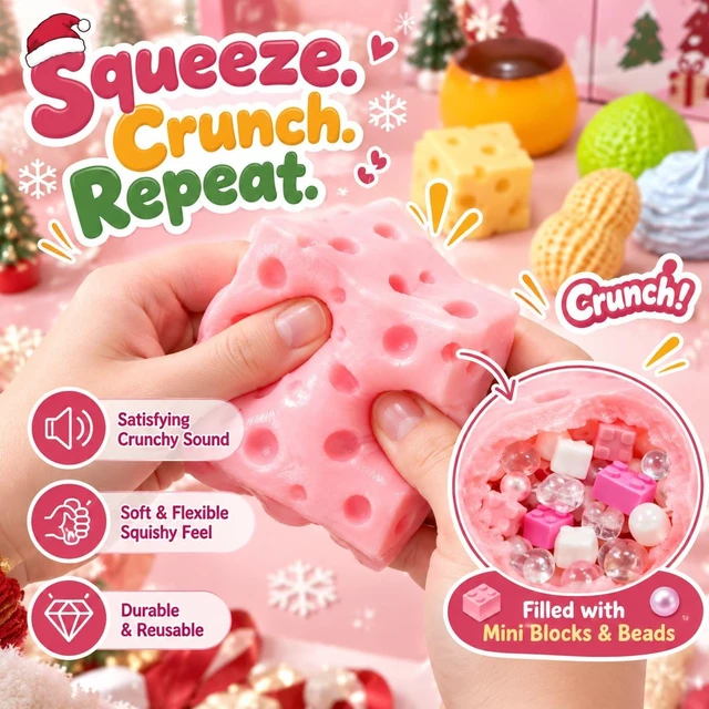Alt view image 4 of 7 - 12 Days Crunchy Squishy Advent Calendar 2026 Christmas Mystery Box Asmr
12PCS Crunchy Squishy Pack Stress Balls Slow Return Christmas Relief Favor Gifts for Adult