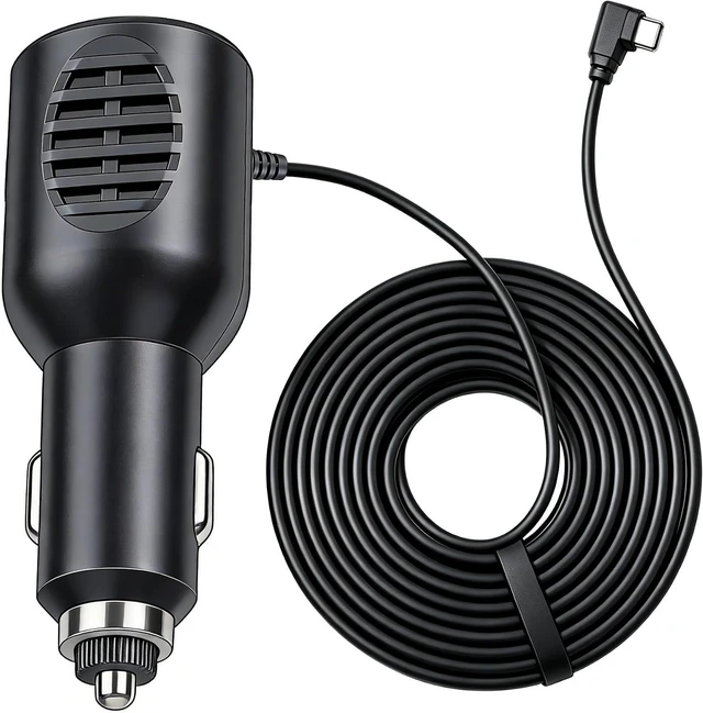Main image of Car Charger Type-C Adapter for Dash cam, Replacement Vehicle Power Cable Cord
