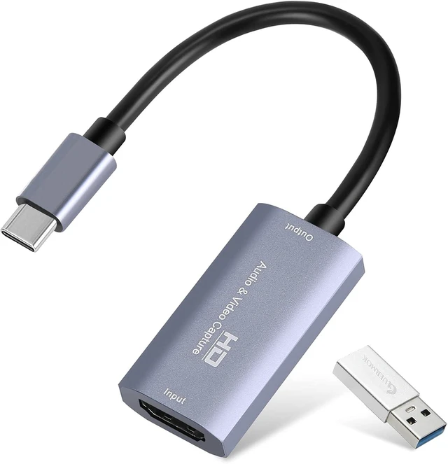 Main image of Video Capture Card, 4K USB3.0 HDMI to USB C, 1080P 60FPS & 2K 30FPS
Capture Card for Streaming, Compatible with iPad Mac OS Windows, Quest 3, OBS, PS5/4, Switch2/1, Xbox, Camera (Silver)