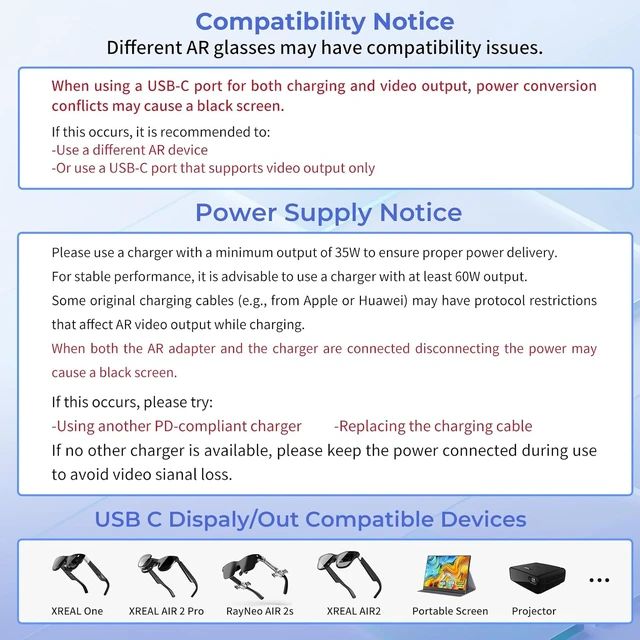 Alt view image 5 of 7 - 5-in-1 USBC AR Glasses Adapter, 4K@60Hz Video Hub, 100W PD Charging
PC/ Laptop/ Handheld Gaming Hub, Switch 2/1 Dock, USBC Display Hub for AR Glasses, Portable Monitor, Type-C Display (Silver)