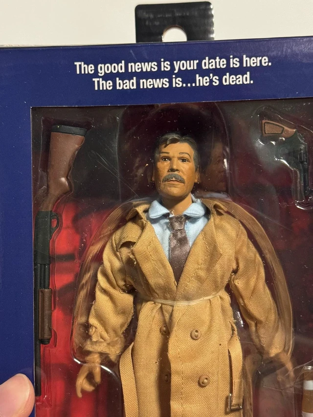 Alt view image 4 of 5 - Night of the Creeps Detective Ray Cameron Action Figure, 7 Inch Horror Collectible Figure, Limited Version, Factory Sealed