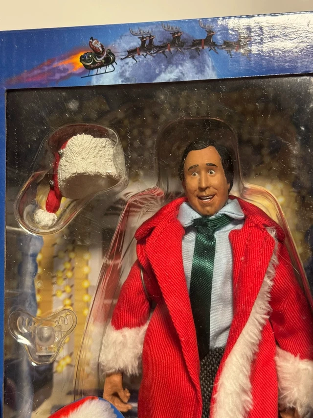 Alt view image 2 of 5 - National Lampoon's Christmas Vacation Santa Clark Action Figure, 7 Inch Movie Collectible Figure, Factory Sealed