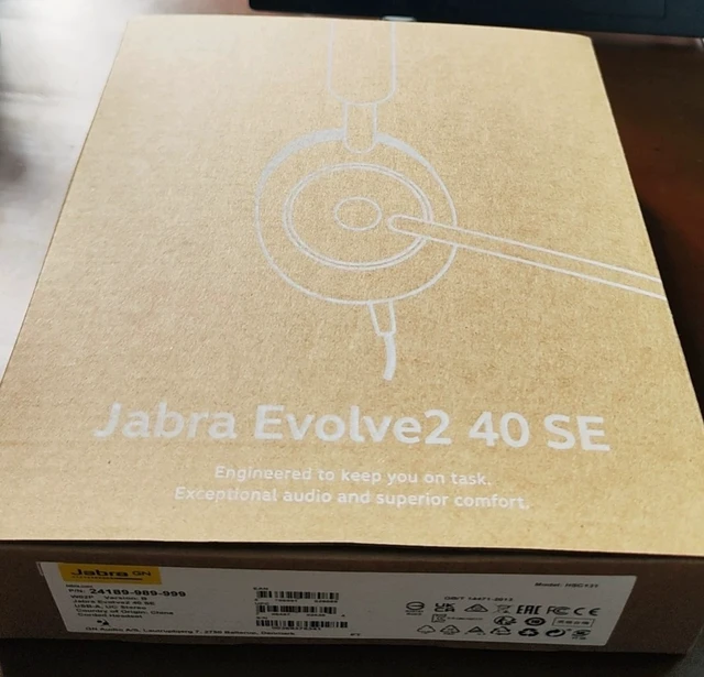 Alt view image 7 of 7 - Jabra Evolve2 40 SE USB Stereo Headset, Over-Ear Wired Headphone with Microphone, Noise Cancelling, Plug & Play for PC Laptop, Business Conference, Call Center & Remote Work
