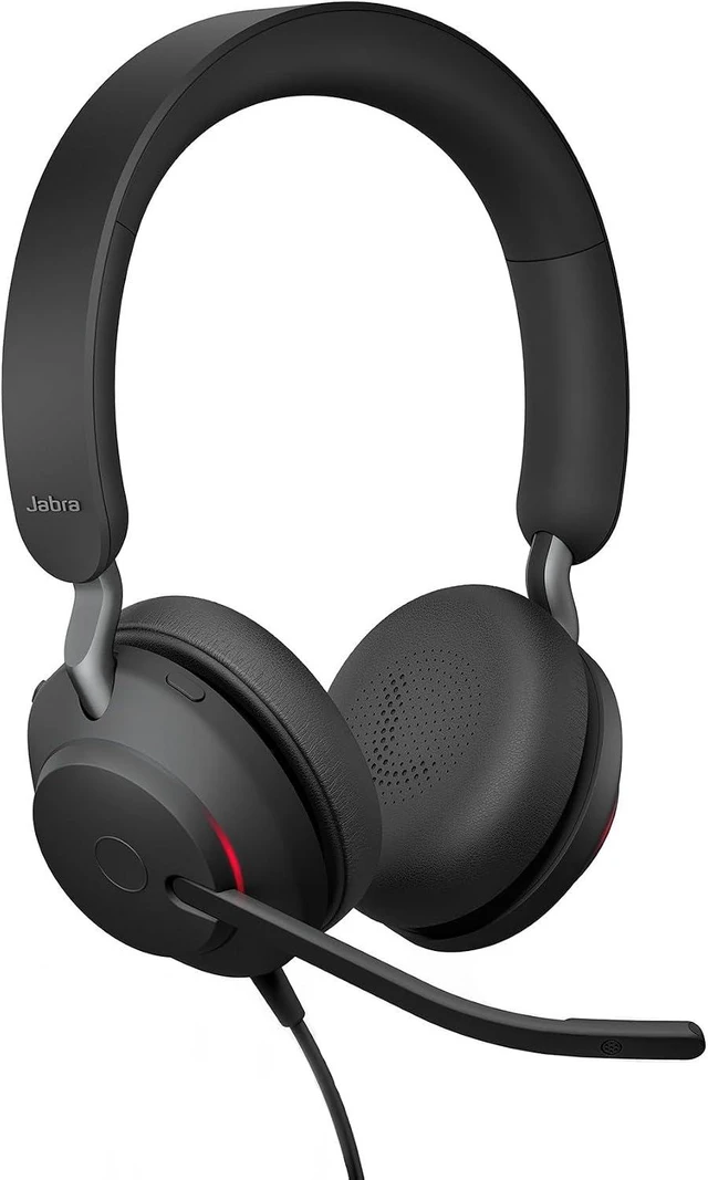 Main image of Jabra Evolve2 40 SE USB Stereo Headset, Over-Ear Wired Headphone with Microphone, Noise Cancelling, Plug & Play for PC Laptop, Business Conference, Call Center & Remote Work