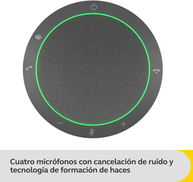 Alt view image 3 of 7 - Jabra Speak2 40 Portable Speakerphone with 4 Noise-cancelling Mics, Full-range 50mm Speaker, Wideband Audio and USB A and USB C connections - MS Teams Certified, Works with Other Platforms - Dark Grey