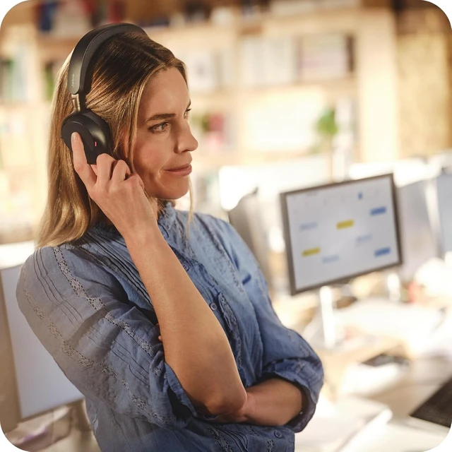 Alt view image 5 of 7 - Jabra Evolve3 75 On-Ear Wireless Bluetooth Headset with Microphone, Black
USB-C, AI Voice Call Technology, Advanced ANC, 22-Hour Battery, Microsoft Teams Certified