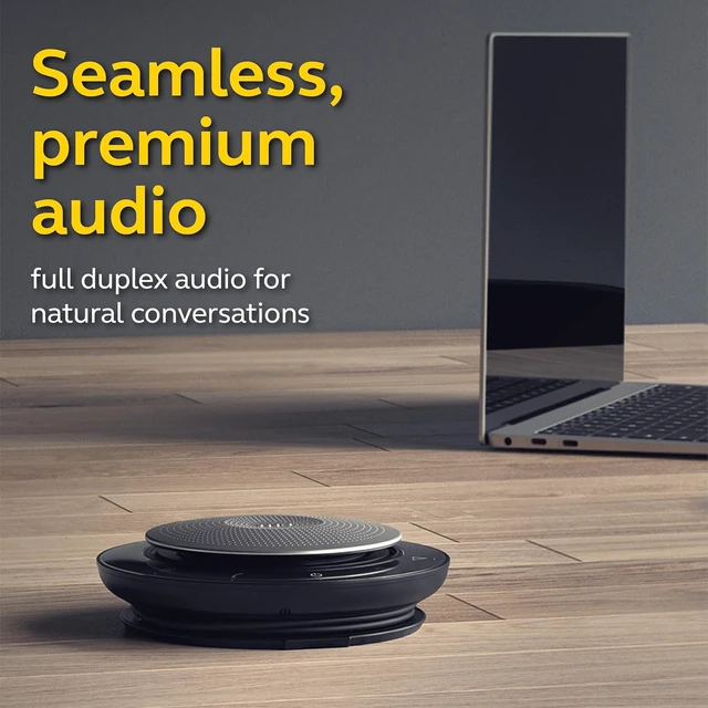 Alt view image 7 of 7 - Jabra Speak 750 UC Wireless Bluetooth Speakerphone with Link 370 USB Adapter Portable Conference Speaker for Holding Meetings Anywhere with Premium Audio - Certified for Zoom & Google Meet