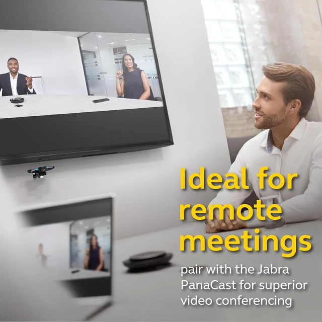 Alt view image 3 of 7 - Jabra Speak 750 UC Wireless Bluetooth Speakerphone with Link 370 USB Adapter Portable Conference Speaker for Holding Meetings Anywhere with Premium Audio - Certified for Zoom & Google Meet