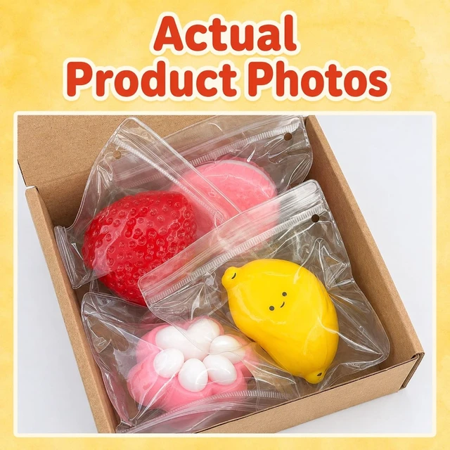 Alt view image 7 of 7 - Taba Cute Squishy Toys for Girls, Sensory Squeeze Fidget Toys for Kids
4 Pack, Washable, Cute kawaii design, TPR material, Sensory play, Kids Girls, Party favors, Goodie bag filler