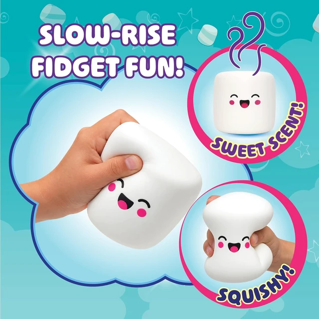 Alt view image 7 of 7 - Squeeze Please 3 Pack Scented Marshmallow Stress Relief Fidget Squishy Toy
Slow Rising Squishy Autism Toys, Fidget Toys for Adults, Sensory Toys, Stress Balls, Sensory Squeeze Toys, Amazon Exclusive
