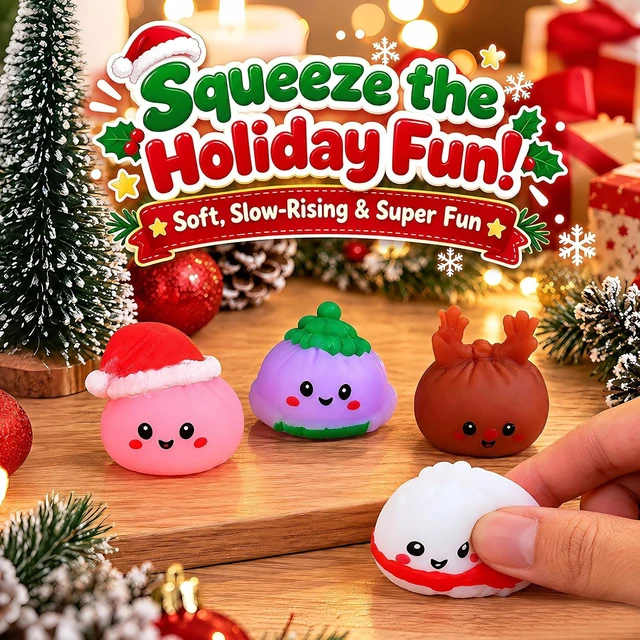 Alt view image 4 of 5 - Christmas Squishy Advent Calendar 2026, 24-Days Countdown Calendar with Mini Silicone Squeeze Figures for Adults, Cute Holiday Collectible Characters for Christmas and Holiday Gifting (A)