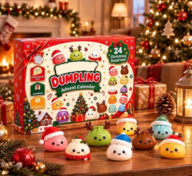 Main image of Christmas Squishy Advent Calendar 2026, 24-Days Countdown Calendar with Mini Silicone Squeeze Figures for Adults, Cute Holiday Collectible Characters for Christmas and Holiday Gifting (A)
