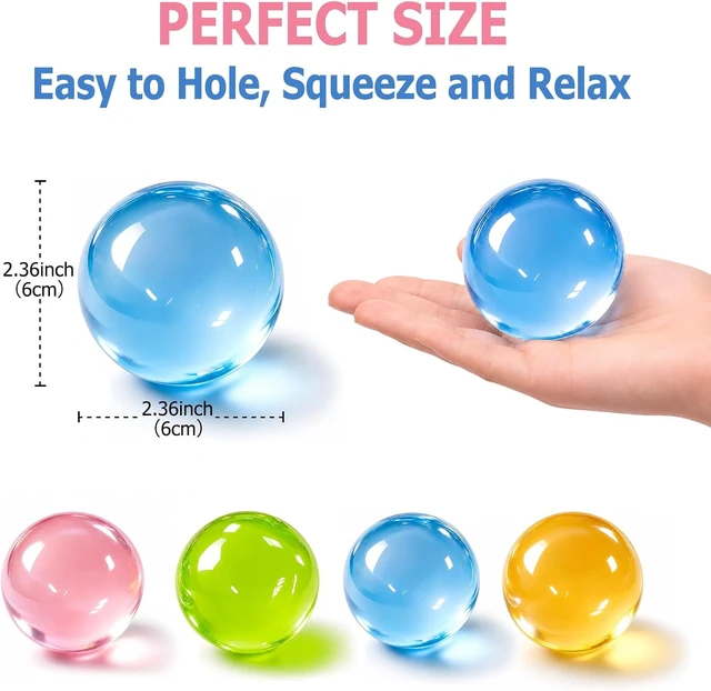 Alt view image 2 of 7 - 4 Pcs Coconut Oil Squishy, Shapeable No-Rebound Stress Relief Ball, Formable Sensory Fidget Toy for Study Work & Relaxation, Calming Desk Decor Anxiety Relief Gift