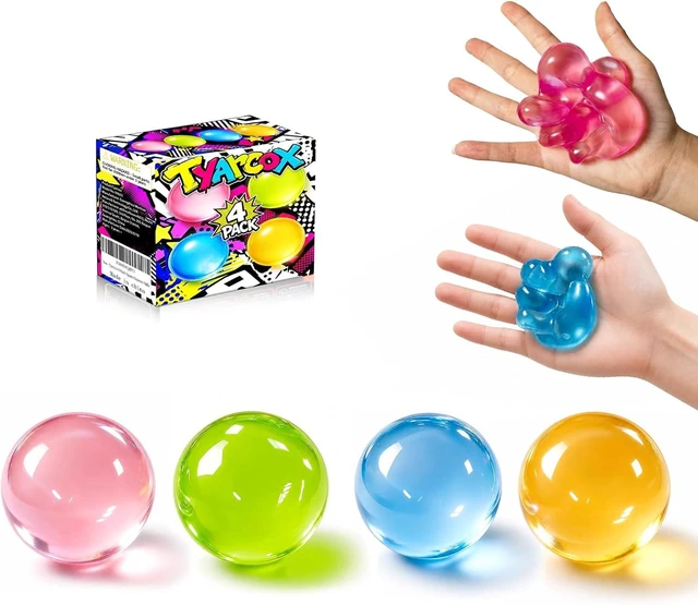 Main image of 4 Pcs Coconut Oil Squishy, Shapeable No-Rebound Stress Relief Ball, Formable Sensory Fidget Toy for Study Work & Relaxation, Calming Desk Decor Anxiety Relief Gift