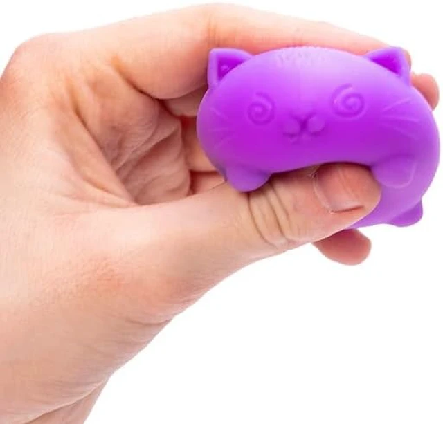 Alt view image 3 of 6 - Schylling NeeDoh Teenie Cool Cat - Sensory Squeeze Toy - Contains 3 Mini Groovy Globs - 1.5" Wide - Color May Vary (Pack of 1)