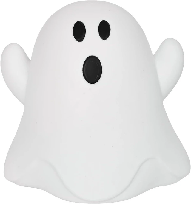 Main image of Toymendous Jumbo Squishy Ghost - Halloween Toy - Ages 3+ Thermoplastic Rubber, 5.5 in Tall, White, Squeeze And Stretch, Sensory Stress Relief, Desk Decoration