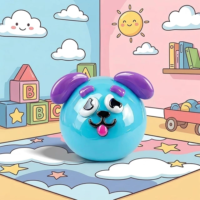 Main image of Smushers Squishy Curiosities - Ultra-Soft Slow Rising Stress Relief Toy for Adults, Cute Quirky Sensory Fidget Toy for Anxiety Relief, ADHD & Autism, Unique Office Desk Decor(Pink) Blue