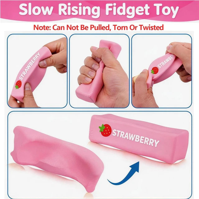 Alt view image 2 of 6 - 4Pcs Squishy Toys Set, Slow Rising Butter Squishy, Toast Bread and Croissant Squishies, Soft PU Foam Squeeze Toys for Stress Relief, Fidget Toys, Party Favors, Desk Toys, Gifts for Adults