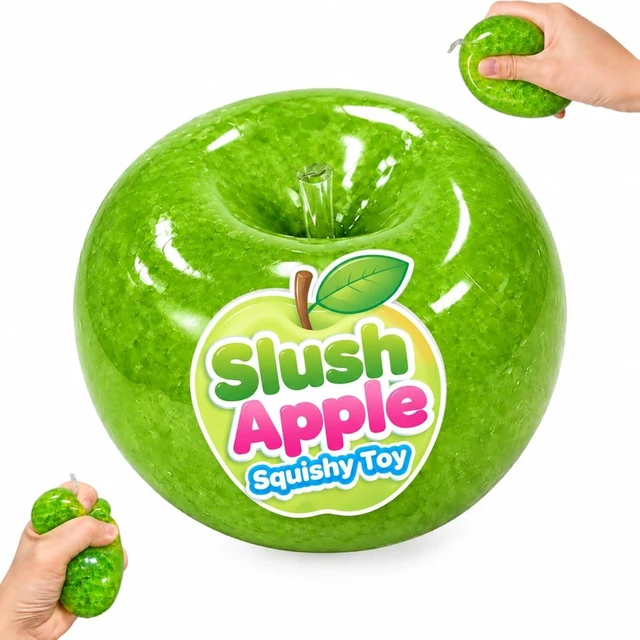 Main image of Apple Squishy 4 Pack, Ocean Shell Squishy Toys, Squeeze Fidget Toy
Realistic Fruit Squishy Apple, Sensory Squeeze Toy for Stress Relief, Fun Squishy Apple Gift for Adults Green