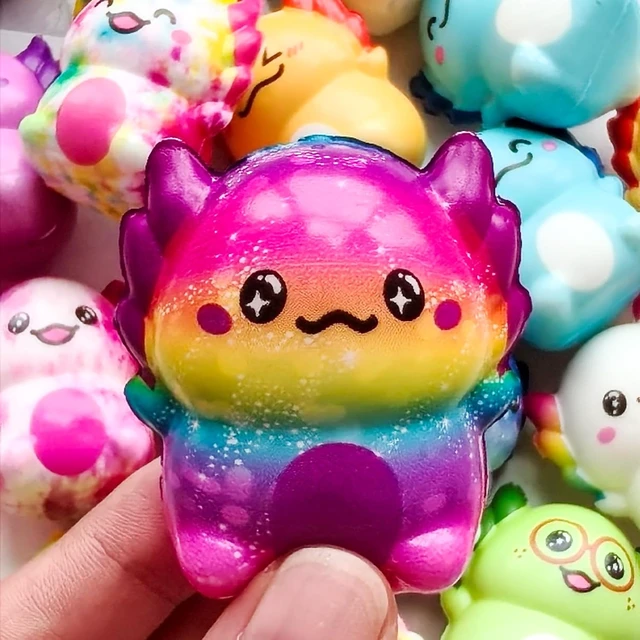 Alt view image 4 of 7 - 24PC Axolotl Squishy Toys Soft Slow Rising Stress Relief Sensory Fidget Toys for Kids Boys Girls, Party Favors, Classroom Rewards, Treasure Box Prizes, Novelty Gifts