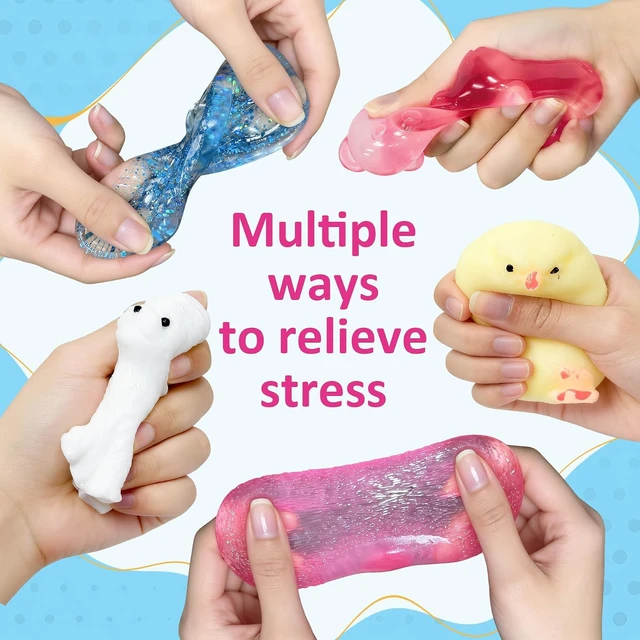 Alt view image 2 of 7 - 15pcs Taba Squishy Toys Kit, Squishy Fidget Toys for Kids & Adults, Kawaii Squishies Stress Relief Squeeze Toys Classroom Party Favors for Kids 4-8 8-12, Sensory Fidget Birthday Gifts for Boys & Girls