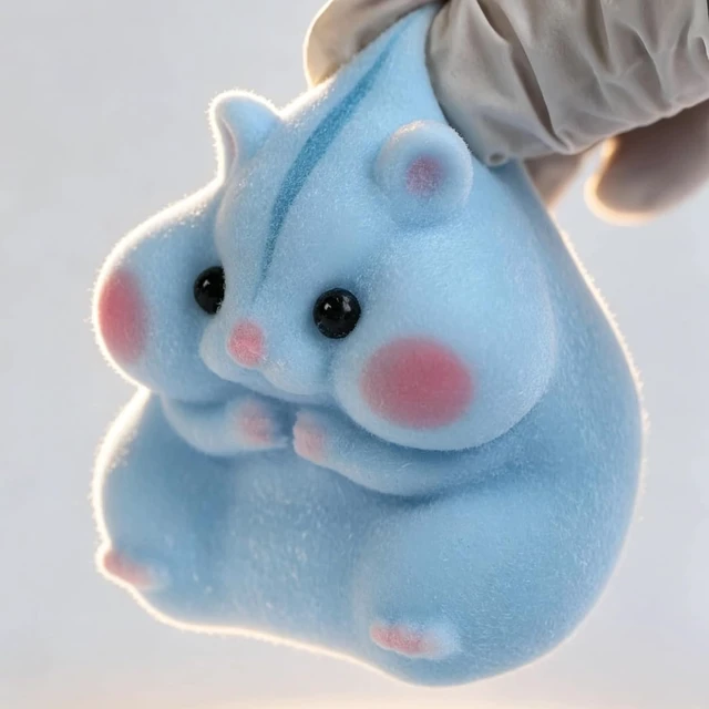 Alt view image 4 of 7 - Hamster Squishy Toy, Cute Stress Relief Fidget Squeeze Toy
Soft Solid Silicone Slow Rising Squishy, Fuzzy Animal Sensory Toys for 3+ Kids Adults, Pink Blue