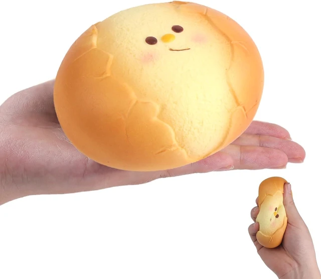 Main image of Anboor Bread Egg Bread Food Foam Animal Jumbo Squishies Slow Rising Soft, Squeeze Toy, Sensory Fidget Toy for kids & Adults, Fun to Collect, Christmas Gift