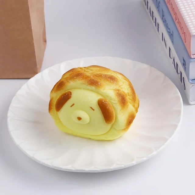 Alt view image 3 of 6 - Anboor Bread Dog Shaped Food Squishies Toy Slow Rising Soft Scented