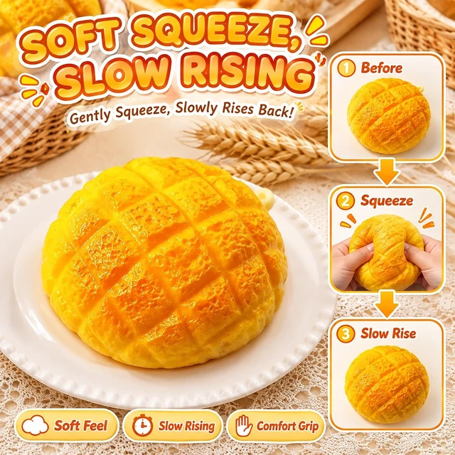 Alt view image 5 of 7 - Crunchy Corn Squishy, ASMR Sensory Fidget Toy for Stress Relief
Realistic Corn Squishy Toy with Crunchy Sound, Soft Slow-Rising Squeeze, Portable Desk Decor, Great Gift for Office & Travel