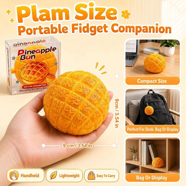 Alt view image 2 of 7 - Crunchy Corn Squishy, ASMR Sensory Fidget Toy for Stress Relief
Realistic Corn Squishy Toy with Crunchy Sound, Soft Slow-Rising Squeeze, Portable Desk Decor, Great Gift for Office & Travel