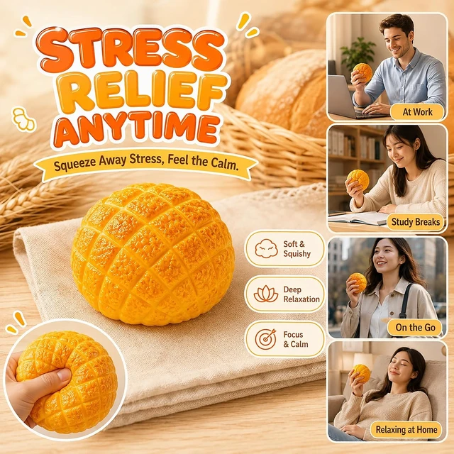 Alt view image 6 of 7 - Crunchy Corn Squishy, ASMR Sensory Fidget Toy for Stress Relief
Realistic Corn Squishy Toy with Crunchy Sound, Soft Slow-Rising Squeeze, Portable Desk Decor, Great Gift for Office & Travel