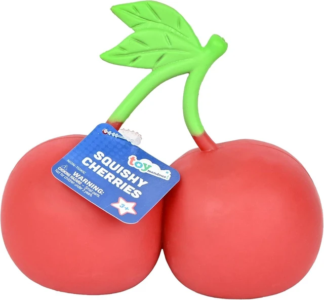 Main image of Toymendous Squishy Cherries
Food Themed Squishy Fidget Toy, Jumbo Stress Relief Toy for Kids & Adults
Visit the Sunny Days Entertainment Store