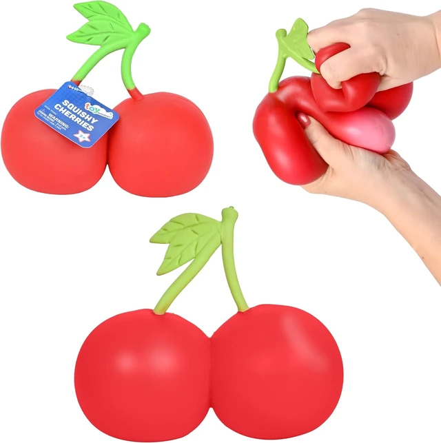 Alt view image 2 of 6 - Toymendous Squishy Cherries
Food Themed Squishy Fidget Toy, Jumbo Stress Relief Toy for Kids & Adults
Visit the Sunny Days Entertainment Store