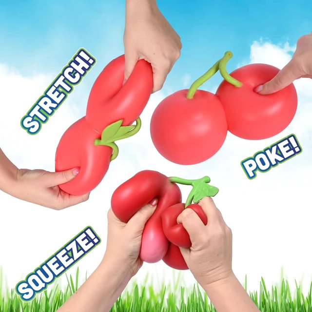 Alt view image 6 of 6 - Toymendous Squishy Cherries
Food Themed Squishy Fidget Toy, Jumbo Stress Relief Toy for Kids & Adults
Visit the Sunny Days Entertainment Store