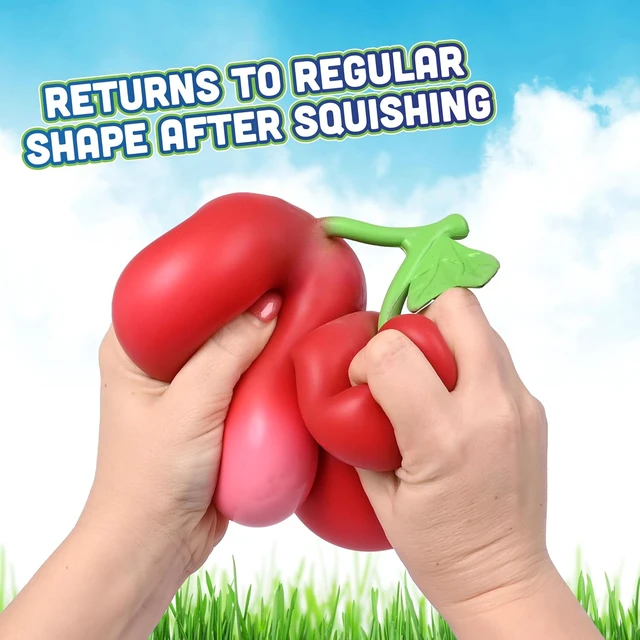 Alt view image 4 of 6 - Toymendous Squishy Cherries
Food Themed Squishy Fidget Toy, Jumbo Stress Relief Toy for Kids & Adults
Visit the Sunny Days Entertainment Store