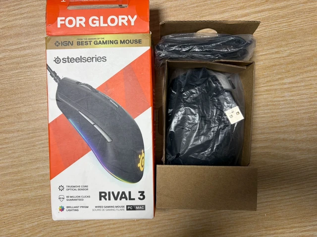 Alt view image 2 of 7 - SteelSeries Rival 3 Wired Gaming Mouse - 8500 CPI TrueMove Core Optical Sensor, 6 Programmable Buttons, RGB Lighting, Durable Mechanical Switches, Lightweight Design for PC Gamers